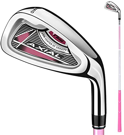 Ferri da golf premium per bambini, mazza da golf per bambini, albero in carbonio, per destrorsi, 66 cm, 71 cm, 76 cm, 76 cm, adatto per bambini e ragazze di 3-12 anni (rosa per 6-8 anni)