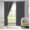 APEX FURNISHINGS Charcoal Blackout Curtains for Bedroom 72 Inch Drop Thermal Insulated Eyelet Curtains & Drapes for Window Treatment & Living Room, 2 Panels (46x72 Inches)