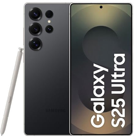 Samsung Galaxy S25 Ultra AI 256 GB Smartphone in Titanschwarz