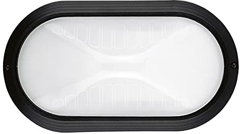 Cristher G05X1A-240B-02 - Lampada da parete, E27, 60W, IP65, la lampada non inclusa, colore nero