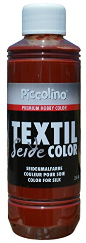 Seidenmalfarbe Cognac 250ml - Seidenfarbe Piccolino Textil Color - Textilfarbe Seide
