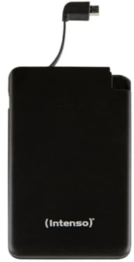 Intenso Powerbank S5000 Slim externes Ladegerät (5000mAh, für Smartphone/Tablet PC/MP3 Player/Digitalkamera) schwarz
