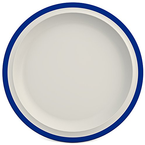 Ornamin Teller flach Ø 26 cm Rand blauMelamin (Modell 504) / Menüteller, Speiseteller