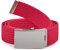 Merry Style Damen Gürtel Stoffgürtel P20 (Rot-Silber, 105 cm (Gesamtlänge 110 cm))