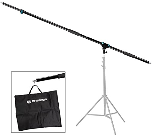 Bresser Fotostudio Galgenarm 110-116BM mit 3 Sektionen und gepolsterten Handgriffen F004395 schwarz