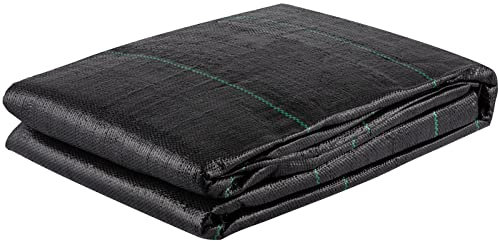 VEVOR Tissu géotextile 3,8x9,15 m Tissu de Drainage d'allée PP tissé 3,5 oz résistance de Traction 272 kg sous-Couche pour stabilisation du Sol, aménagement paysager, barrière Contre Mauvaises Herbes