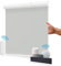 Allesin Store Enrouleur Occultant Électrique Rechargeable sans Perçage à l'intérieur, Moteur Silencieux, 100% Occultant, Protection Solaire, Gris 95 x 130 cm (l x L)