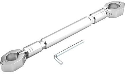 Barra di Bilanciamento per Moto, Universale in Lega di Alluminio 22mm, Manubrio Rinforzato, Accessori per ATV, Moto, Scooter, Regolabile, Argento