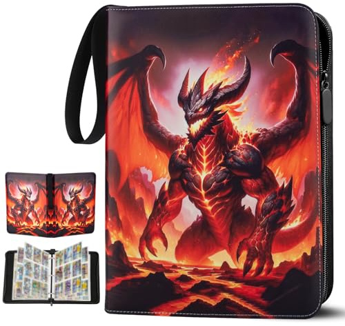 Album de cartes à collectionner - 50 pages - Capacité : 900 cartes - Classeur pour cartes à jouer - Cartes de sport - Yugioh, comme cadeau pour garçons et filles