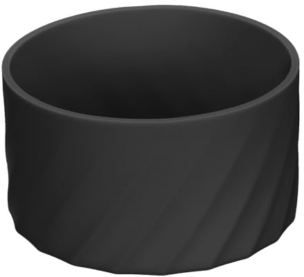 QUARKZMAN Silicone Botte Manchon, Antidérapant Eau Gobelet Bas Manchon Protecteur Couvercle pour Eau Bouteilles Gobelet, Noir