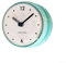 Wasserdichte Badezimmer-Duschuhr, kleine Badezimmer-Uhr, wasserdichte Wanduhr mit Saugnapf-Befestigung für Küchen und Badezimmer (grün)