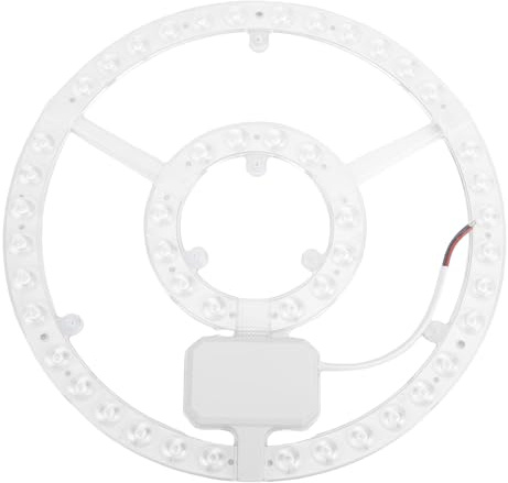 Oreilet Tablero Panel LED de 48W, Panel Reemplazo Luz de Techo LED con Fijación Imán Redondo 10,6 Pulgadas para Accesorios Lámpara Ventilador de Montaje Empotrado Cerca del Techo