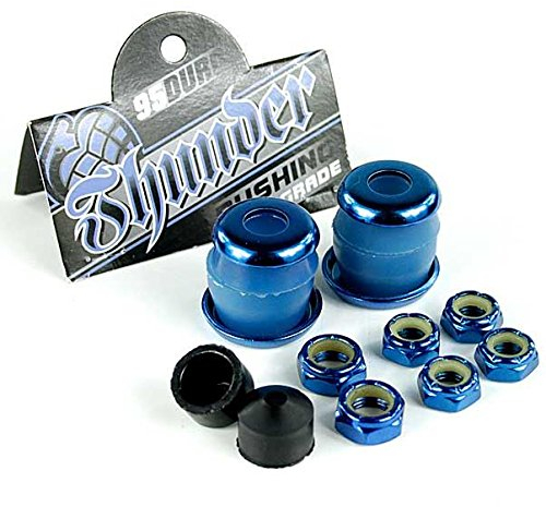 Thunder Rebuild Kit Blau 95 A Lenkgummis/Unterlegscheiben/Achse und Kingpin Muttern/Pivot Cups