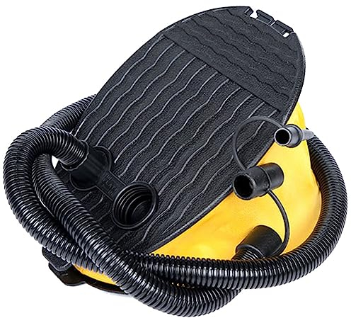 Vosarea Schlauchboot Camping Fußpumpe Luftmatratze Yoga Campingbett Luftbett Boot Manuelle Pumpe 3 Ventil Aufblasbare Im Freien Camping Blasebalg Luftpumpe