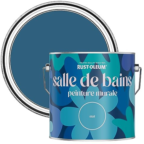 Rust-Oleum Blue Water-Resistant Bathroom Wall & Ceiling Paint - Cobalt 2.5L