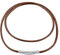 FindChic geflochten Leder-Band 2mm Choker Kettte Braun Lederkette mit Hebelverschluss 51cm Streetstyle Modeshmuck Accessoire für Männer Jungen Frauen