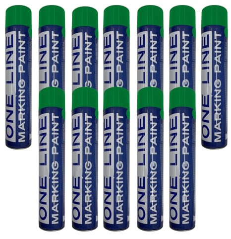 Semi-Permanent Line Marking Paint 750ml Box of 12 (Green)