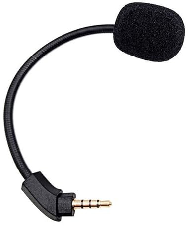 MICMXMO Microphone de Remplacement Compatible avec Kingston HyperX Cloud Revolver/Revolver S,Micro de Rechange pour Casque Audio Casque Gaming 3,5 mm Microphone à réduction de Bruit Flexible, Noir