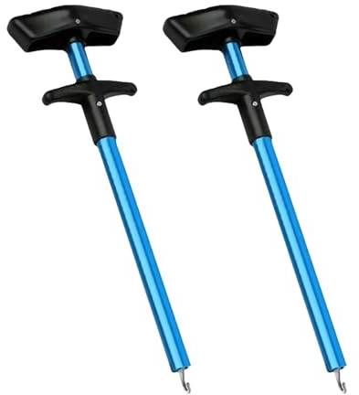 FANSHINUO Lot de 2 séparateurs d'hameçons en aluminium pour retirer les hameçons - Accessoire léger