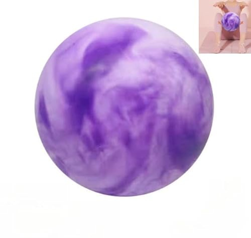 blloocod Palla da Ginnastica Ritmica 18cm (7.09 inch) in PVC Resistente per Danza, Esercizi e Gare - Gonfiabile e Portatile- Rosa Viola