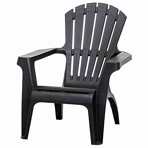 Monobloc stapelbarer Outdoor-Sessel, Made in Italy, 75 x 86 x 86 cm, Farbe anthrazit