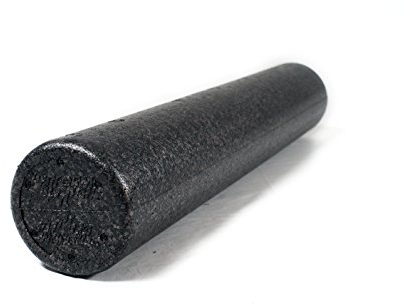 PERFORMBETTER+ Elite Foam Roller, Massagerolle zur effizienten Behandlung von Schmerzen und Verspannungen, Eigenmassage, Schwarz, 90cm lang