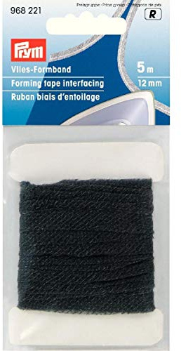 Prym Vlies-Formband 12 mm Anthrazit Cinta de Fieltro, poliéster, Antracita, 5