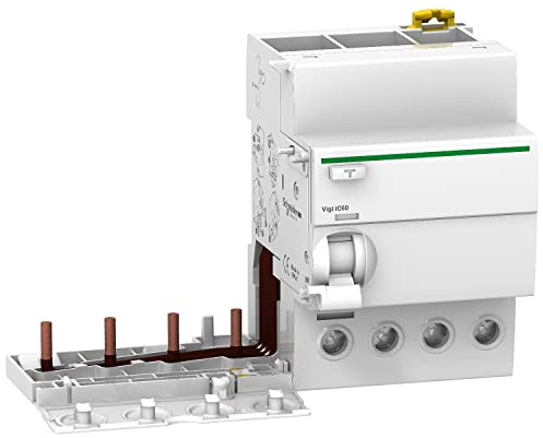 Schneider A9 V44463 Vigi Ic60 4P 63 A 300 mA AC à Courant résiduel Disjoncteur, Blanc