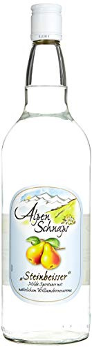 Alpenschnaps | Steinbeisser | 3 x 1000ml | Williamsbirne | pures Alpenglück im Glas