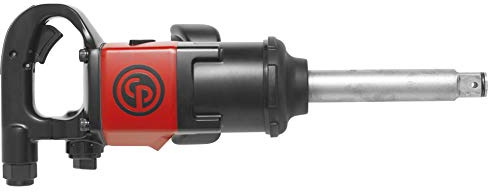 Chicago Pneumatic CP7783-6 Llave de impacto neumática (1 pulgada), yunque exterior de 6 pulgadas, herramienta de reparación y montaje industrial de pistola de aire, mango en D, perro balancín sin pin,