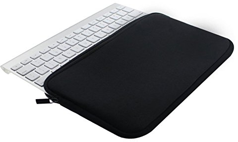 Neopren-Staubschutzhülle von Wommty für kabellose Bluetooth-Tastaturen, kompatibel mit folgenden Modellen: Apple MC184LL/B, MC184CH und MLA22LL/A und Logitech Easy-Switch K810 / K811.