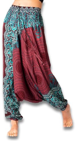 PANASIAM Aladin Pants, Mandala 5, bordeauxred XL