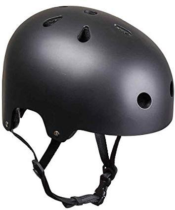 HangUp Unisex – vuxen Skate II sporthjälmar, svart, M