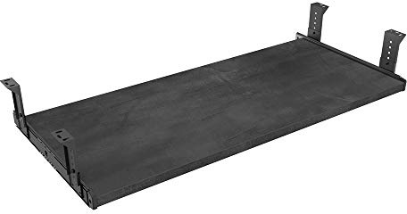 FRMSAET Möbelzubehör Büroproduktanzüge Hardware 53 cm / 60 cm / 76 cm Tastaturschubladen Holzhalter unter dem Schreibtisch Höhenverstellbare Plattform. (76 cm, schwarzer Stein)