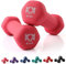 KK Neopren-Hanteln für Zuhause und Fitnessstudio, Handgewichte für Training, Fitness, Training und Gewichtheben, Rosa (2 x 0,5 kg))