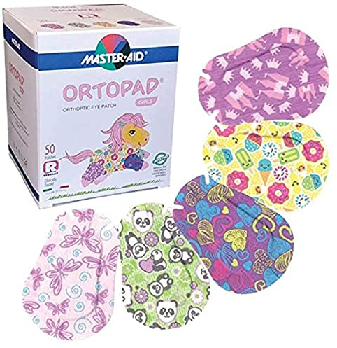 Ortopad® Bamboo Girls Eye Patches, 50/Box (Regular Size, 4+ yrs) Ice Cream Pack