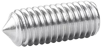 SYDARSYN Konisk spets gängskruvar rostfritt stål gängstift med konspets och insexkant maskinskruvar M8 x 16 mm (10 stycken)
