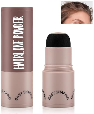 Boobeen Polvo para el Cabello en Barra, Sombra para el Cabello en Barra, Cubre Raíz de Canas en Polvo, Oculta el Color del Cabello al Instante para Mujeres con Cabello Adelgazado
