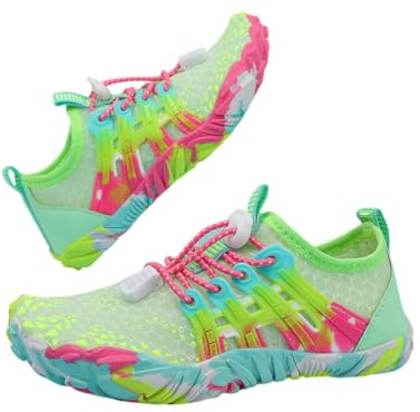 Treer Chaussures Aquatiques, Chaussures Aquatiques Homme Femme, Barefoot Léger Shoes à Séchage Rapide Chaussures Tie-Dye Chaussure de Sport Nautique