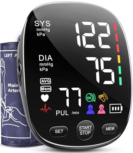 Aile Upper Arm Blood Pressure Monitor for Home Use, Cuffs Fits 9-20.5 Arm