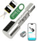 Cerradura electrónica de puerta 30/30, 60 mm a 45/45, 90 mm, tamaño conmutable con llave, huella dactilar, aplicación Tuya, autorización remota, adecuada para puertas de la mayoría de la UE, cerradura