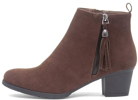 Lilley Womens Brown Heeled Tassel Ankle Boot - Size 6 UK - Brown