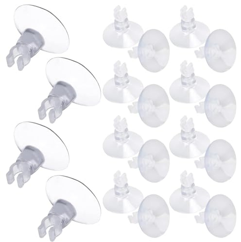 20PCS Aquarium Suction Cup Clips – Strong Tubing Holders for Air Pump Aquarium | Durable Aquarium Suction Clips for Airline Tubes & Wires | Easy Mounting Solution for Fish Tank Accessories