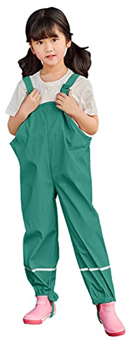 Kwatieh Pantalon de Pluie Garcon et Fille Pantalon Boue de Pluie Imperméable Coupe-Vent Léger Enfants Salopette Garçon sans Doublure Réfléchissant Enfant pour Road Running Randonnée Le Plein Air #F7