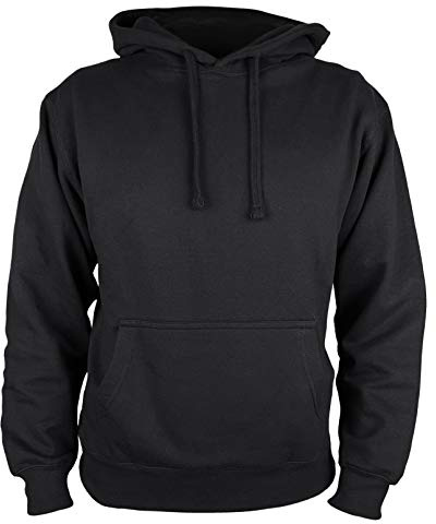 Martes Vêtements | Pull-Over en Polaire à Capuche uni à Manches Longues pour Hommes | Sweat-Shirts à Capuche pour Adultes Doux et Confortables | Travail et Tenue Longue | Non zippé | Uni-Sexe | 80%