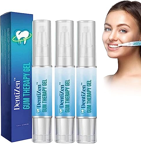 yuyuanDO DentiZen Zahnfleisch Therapie Gel, Dentizen Zahnfleischtherapie-Gel, Dentizen Zahnaufhellungs Essenzstift, Zahnaufhellungsstift, Essenz Zahnaufhellung, Zahnaufhellungsgel (3Stück)