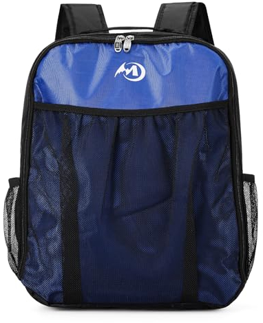 Fadcaer Atmungsaktive Transporttasche für Kinder, Rollschuhe, Rollschuh, Tasche für Inlineskates, Eiskunstlauf, Unisex, Kinder und Erwachsene (Blau, L)