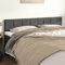 CKioict Betthaupt Wandkissen Bett Bettkopfteil Schlafzimmer Kopfteile 2 STK. Dunkelgrau 100x5x78/88 cm SamtGeeignet für Schlafzimmer, Gästezimmer, Schlafsaal