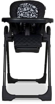 COSATTO Noodle 0+ Highchair - Compact, Height Adjustable, Foldable, Easy Clean, from Birth to 15kg (Silhouette)
