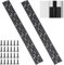 Klavierband 30 cm, 2 Stück Klavierband Edelstahl Klavierband Scharnier Klavierscharnier mit 24 Schrauben, Edelstahl Scharnier Klavierband Stangenscharnier für Klavier Kabinett Tür(Schwarz)